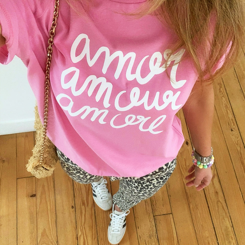 CAMISETA AMOR AMOUR AMORE