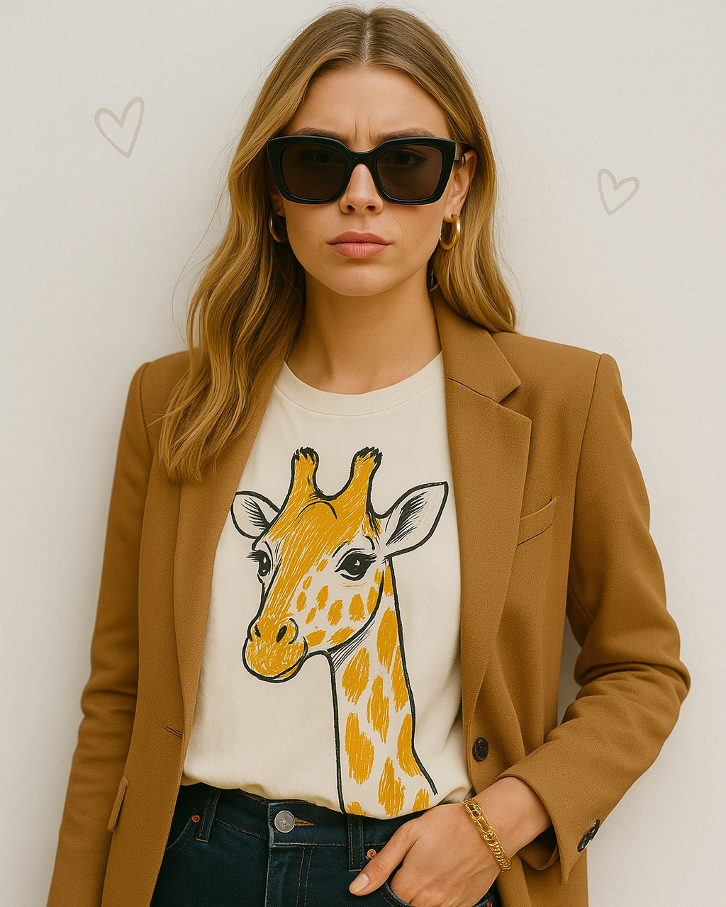 CAMISETA DREAM HIGHER SEE FURTHER (JIRAFA)