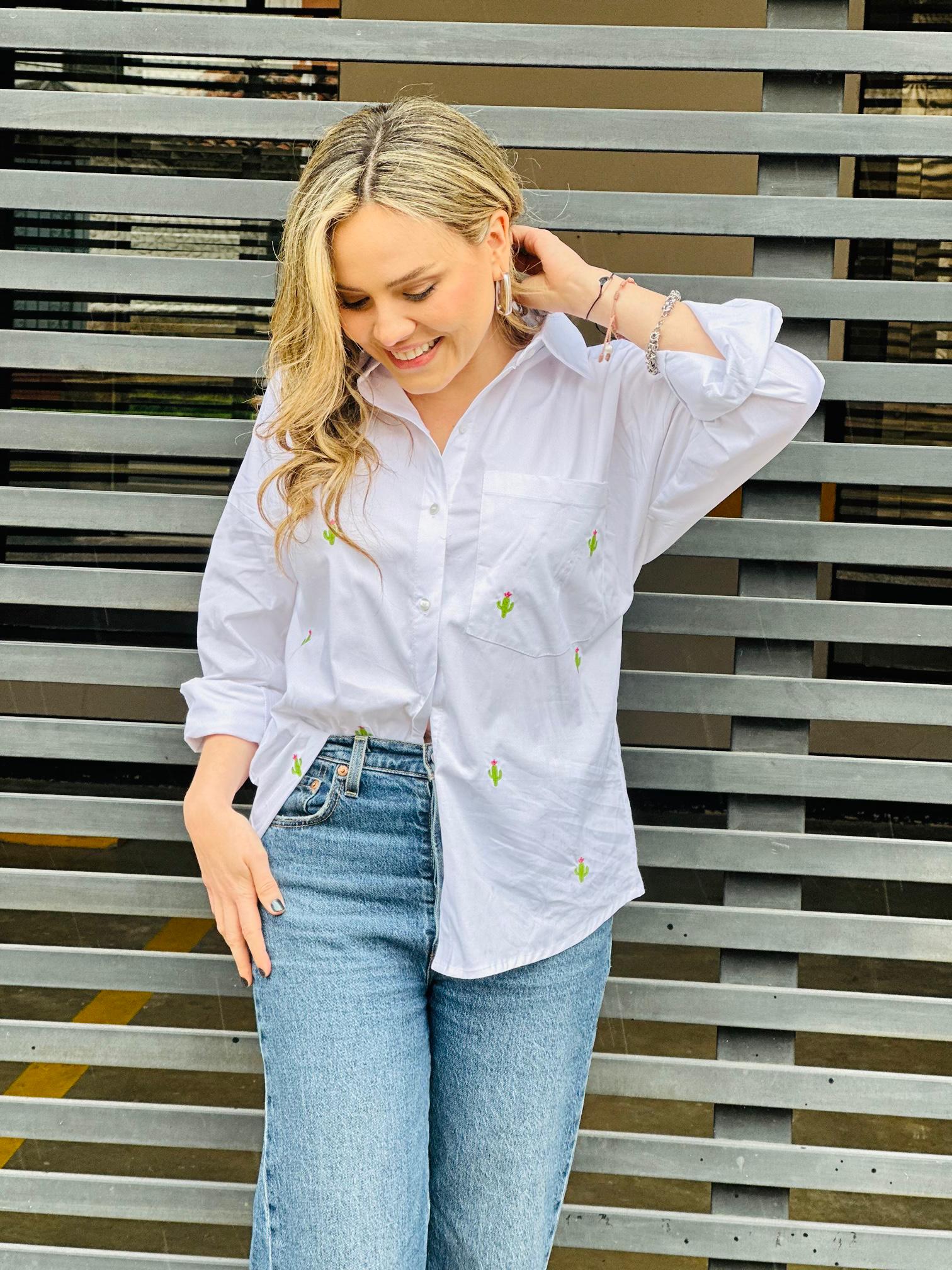 CAMISA ADELAIDA ||| LOS CACTUS TAMBIÉN FLORECEN