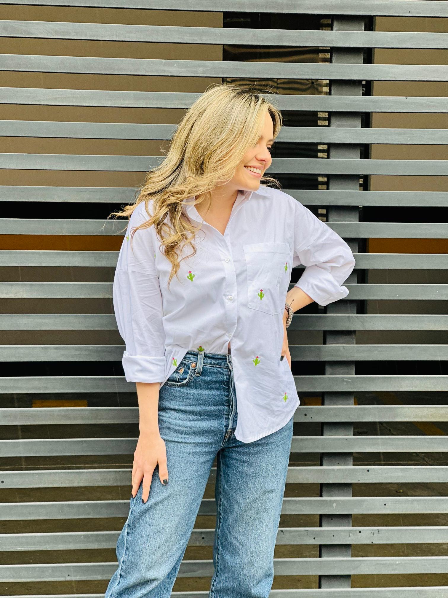 CAMISA ADELAIDA ||| LOS CACTUS TAMBIÉN FLORECEN