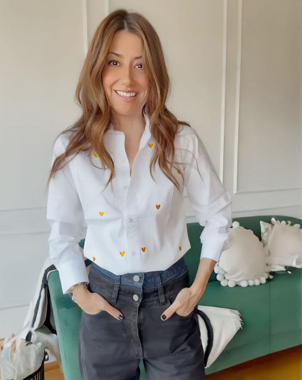 CAMISA NUEVA YORK ||| CORAZONES ALBOROTADOS