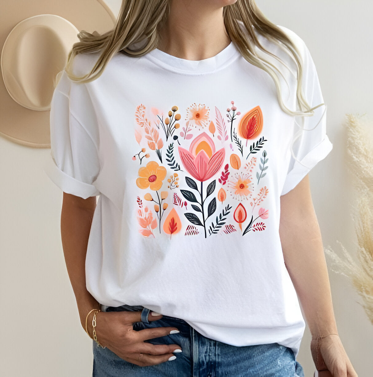CAMISETA FLORES DE OTOÑO
