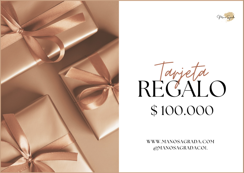 TARJETA DE REGALO MANO SAGRADA