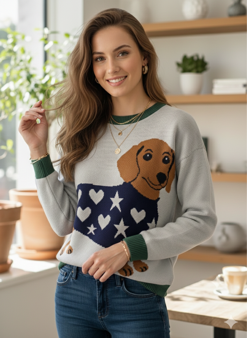 SACO SALCHICHA ABRIGADO DE ESTRELLAS