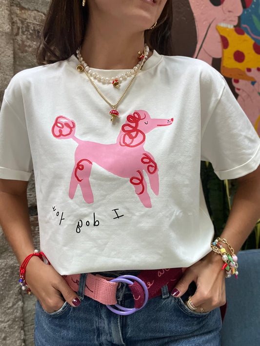 CAMISETA PINK POODLE