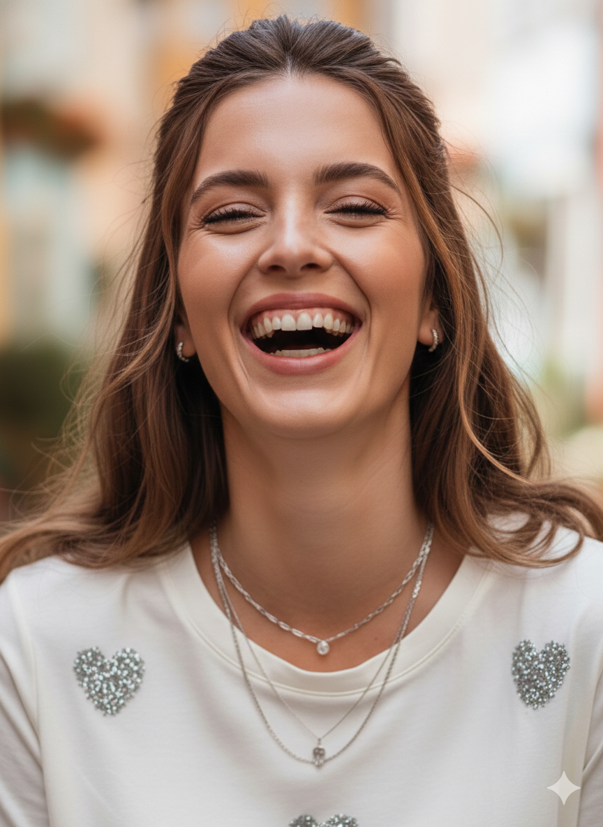 CAMISETA ARGENTO HEARTS