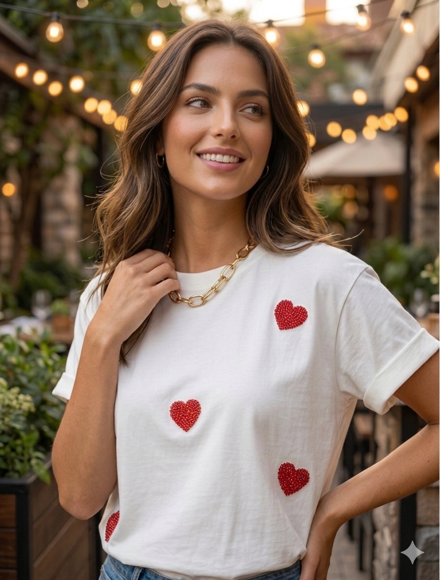 CAMISETA SHINY HEARTS