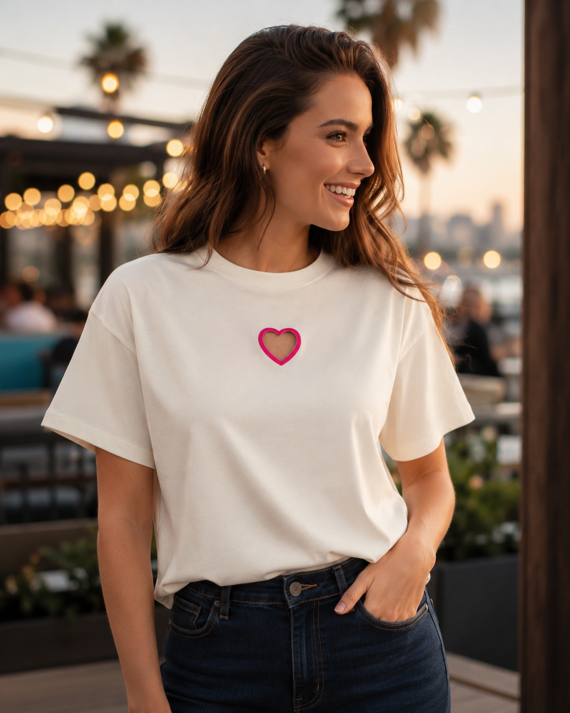 CAMISETA CORAZON DIVIDIDO