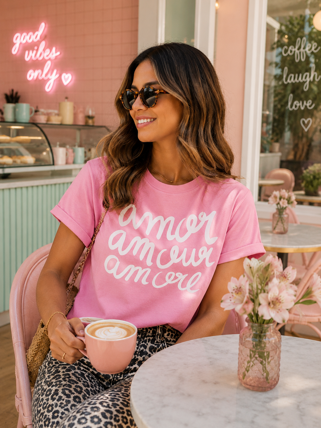 CAMISETA AMOR AMOUR AMORE