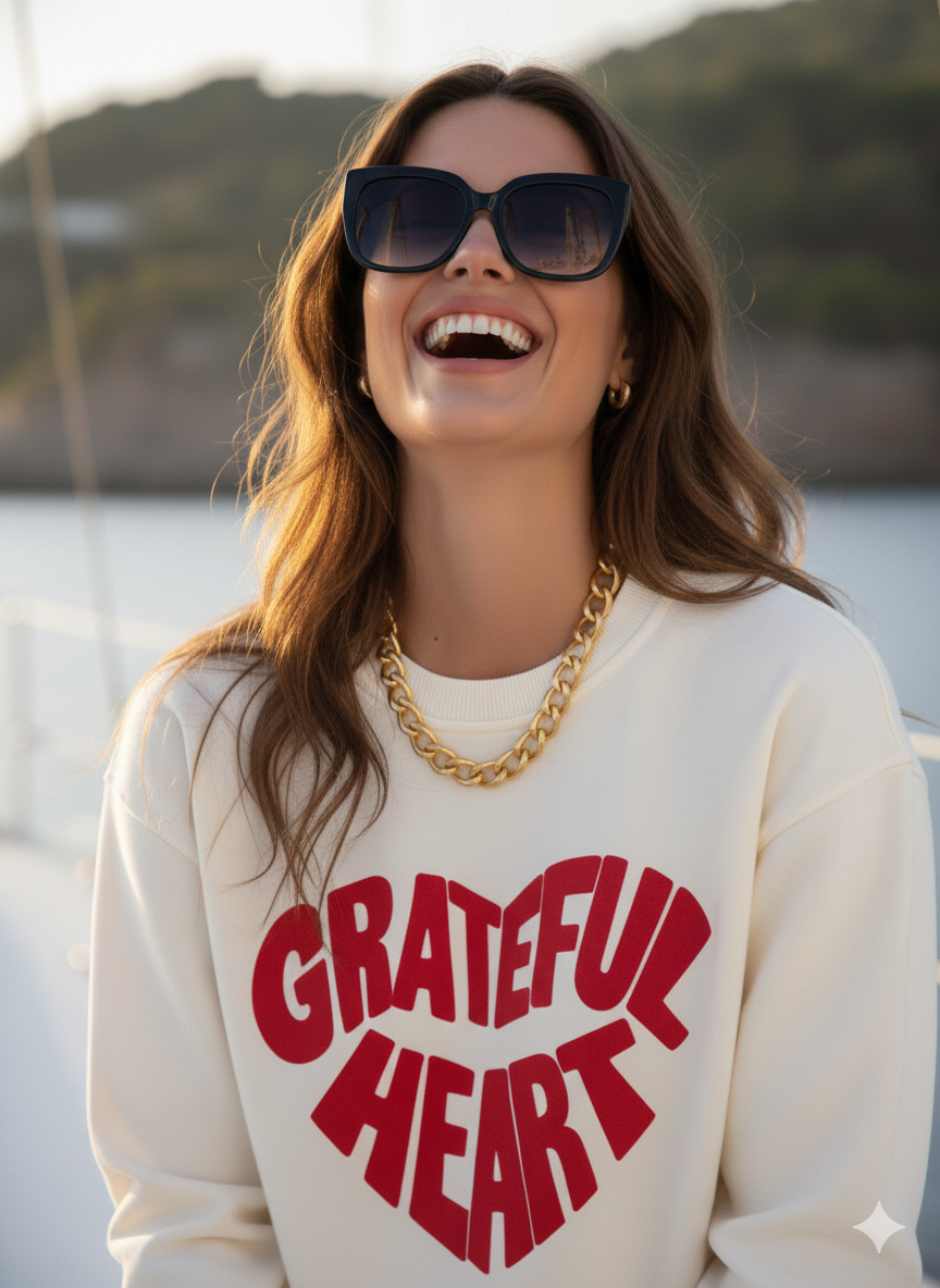 HOODIE VELVET GRATEFUL HEART
