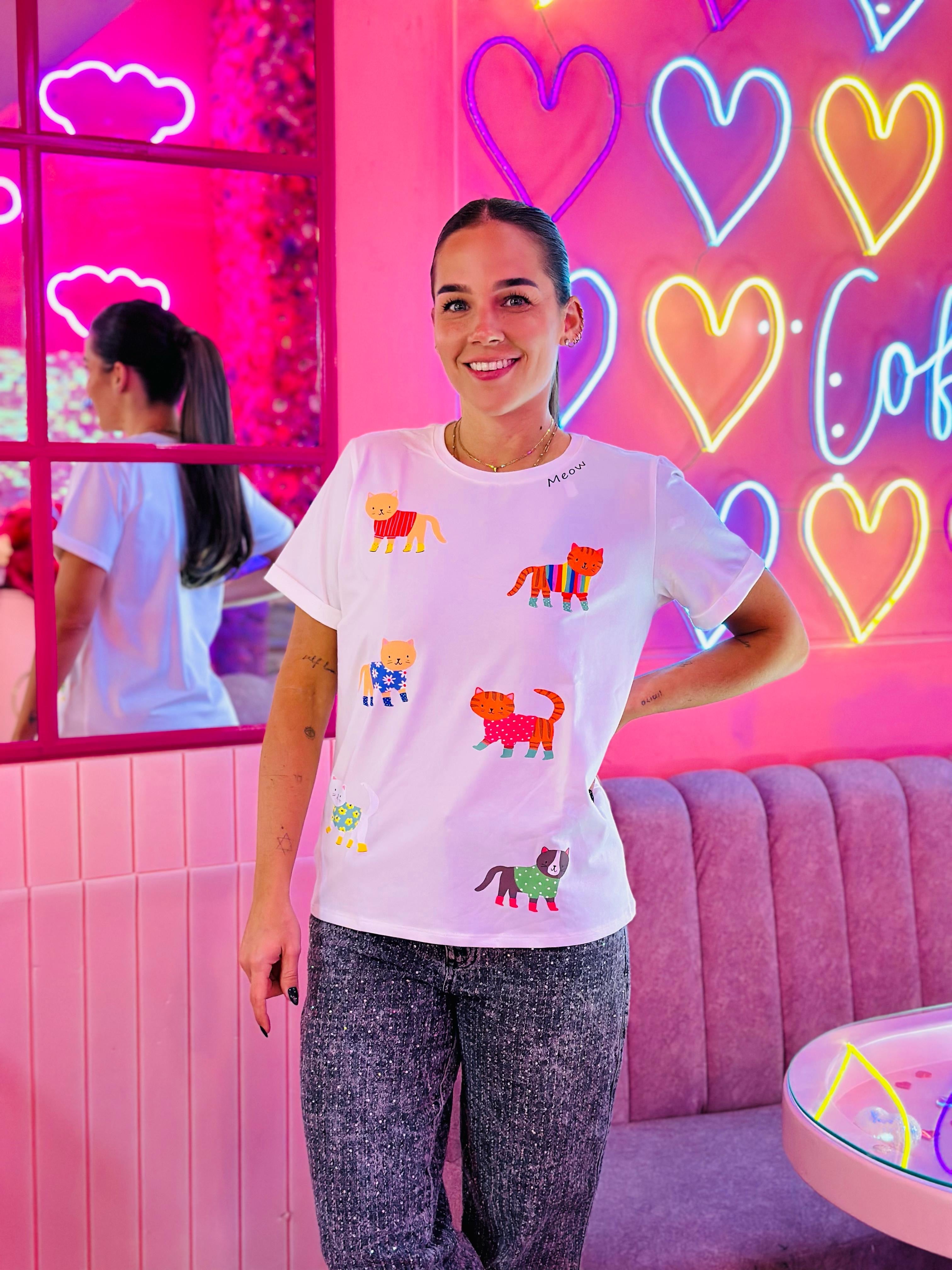 CAMISETA FASHION CATS
