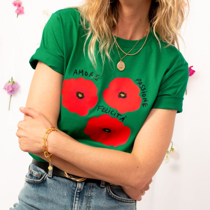 CAMISETA MARGARITAS DE AMOR