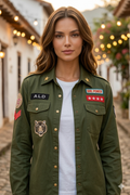 SOBRECAMISA MILITAR GIRL POWER
