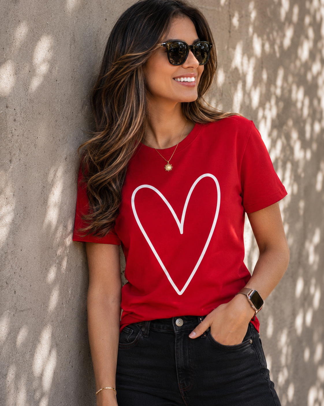 CAMISETA ROJA CORAZON