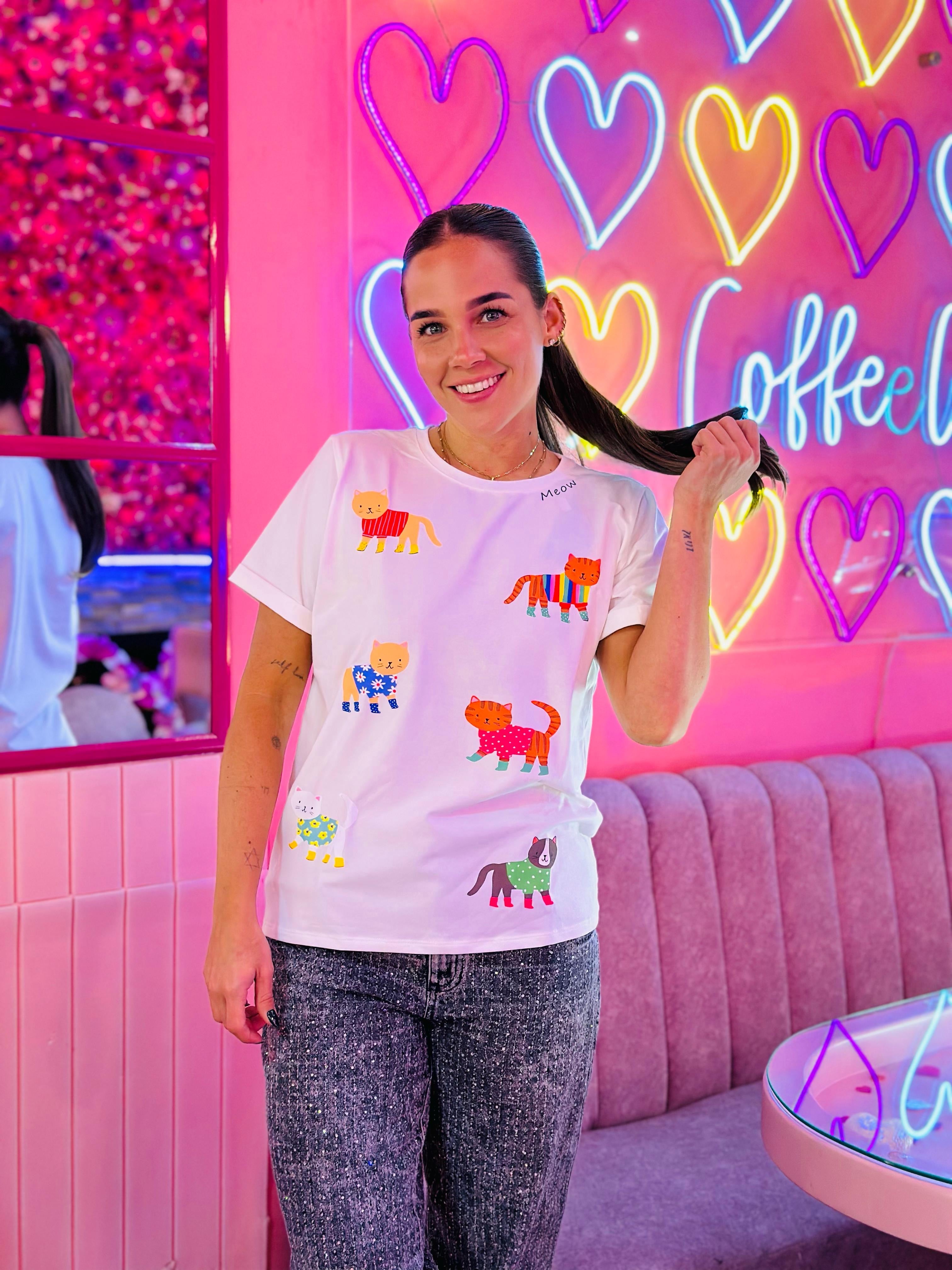 CAMISETA FASHION CATS
