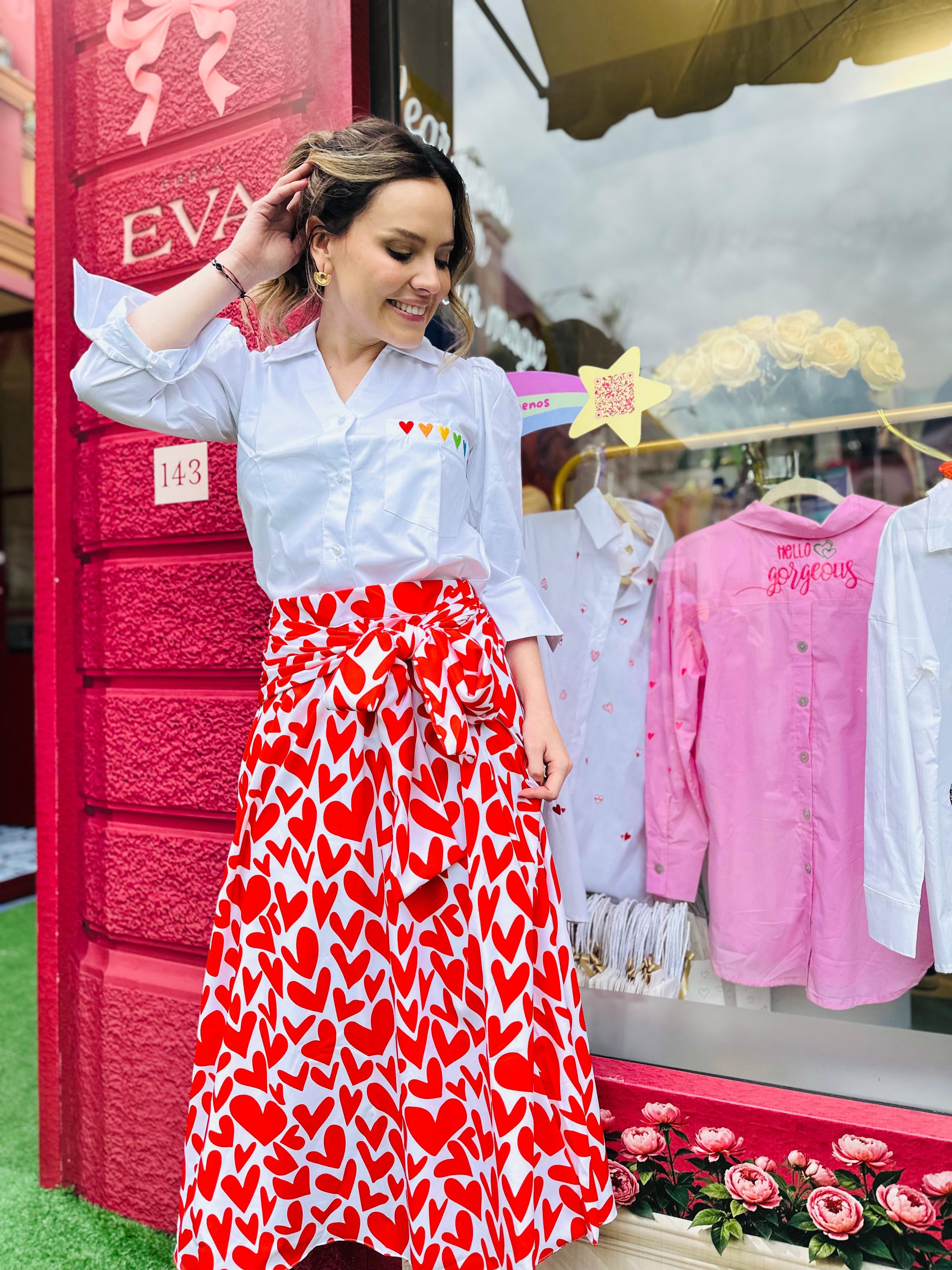 FALDA EXPLOSION DE CORAZONES