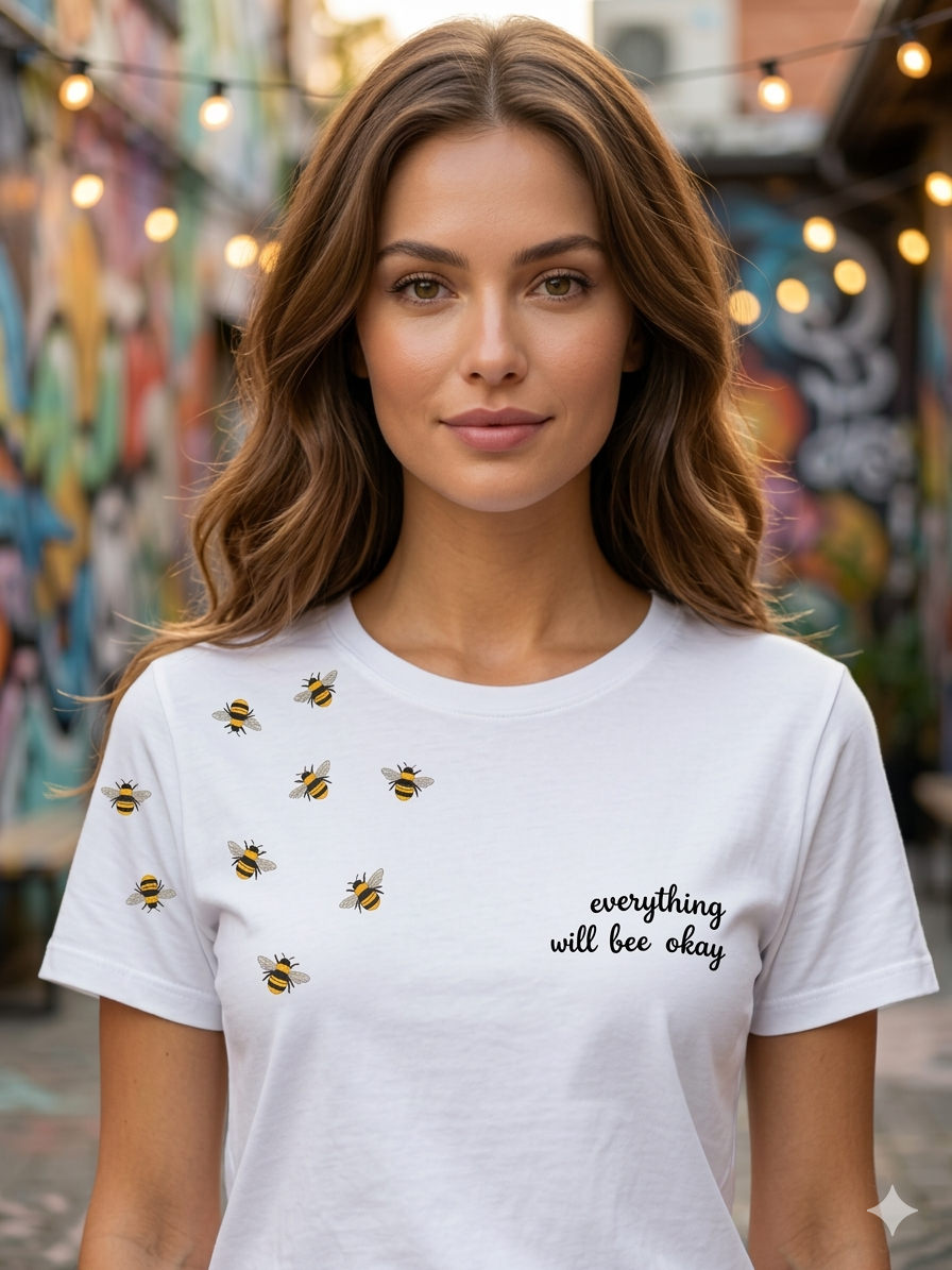 CAMISETA EVERYTHING WILL BEE OK