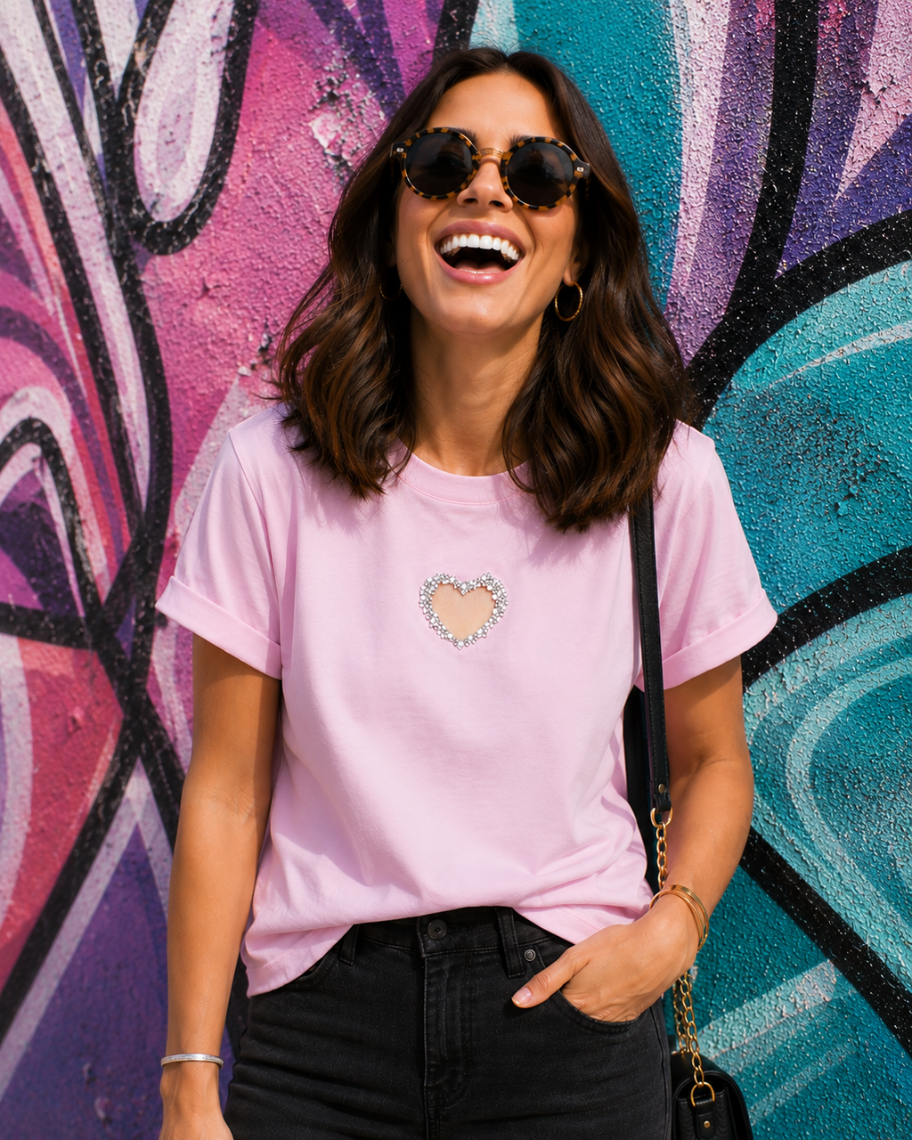 CAMISETA DIAMOND HEARTS