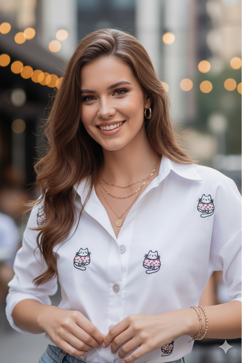 CAMISA|||GATICOS ABRIGADOS