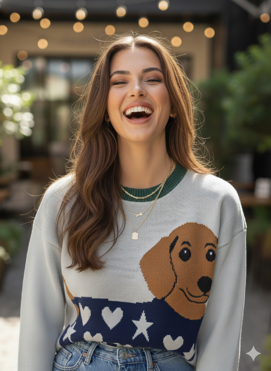 SACO SALCHICHA ABRIGADO DE ESTRELLAS