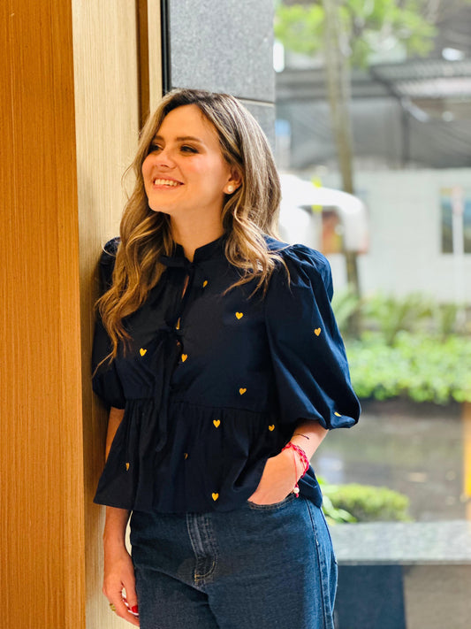 CAMISA NIZA COLORS ||| CORAZONES ALBOROTADOS