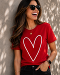 CAMISETA ROJA CORAZON