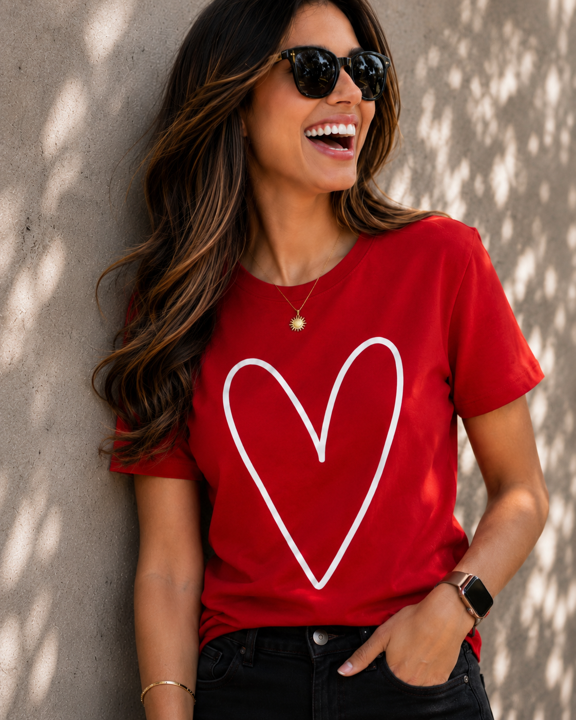CAMISETA ROJA CORAZON