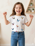 CAMISETA FIESTA DE GALLINITAS MINI
