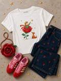 CAMISETA O PEQUENO PRÍNCIPE AMOR DA ROSA