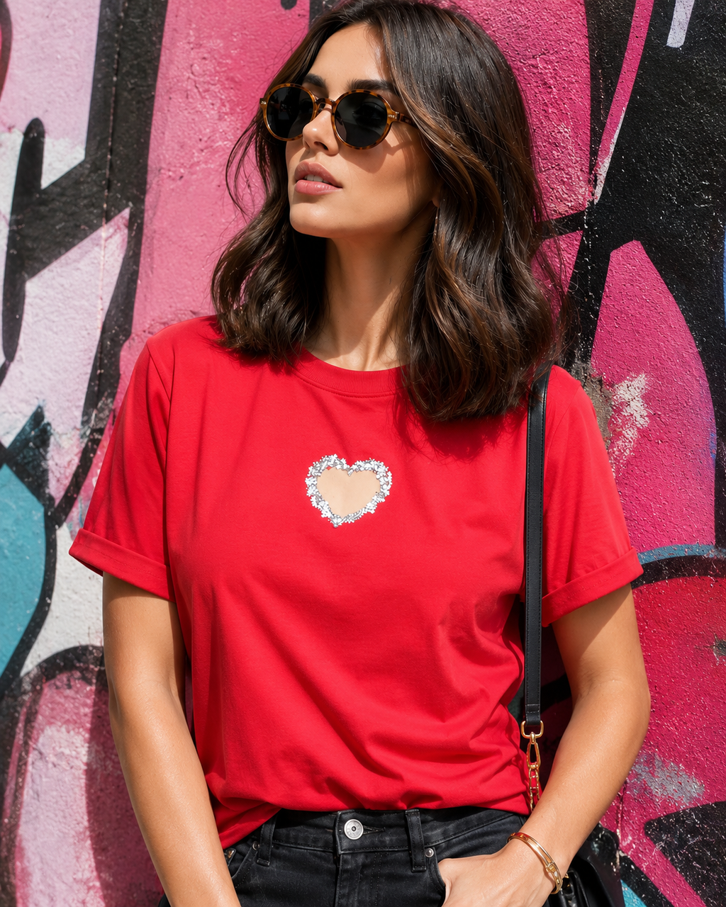 CAMISETA DIAMOND HEARTS