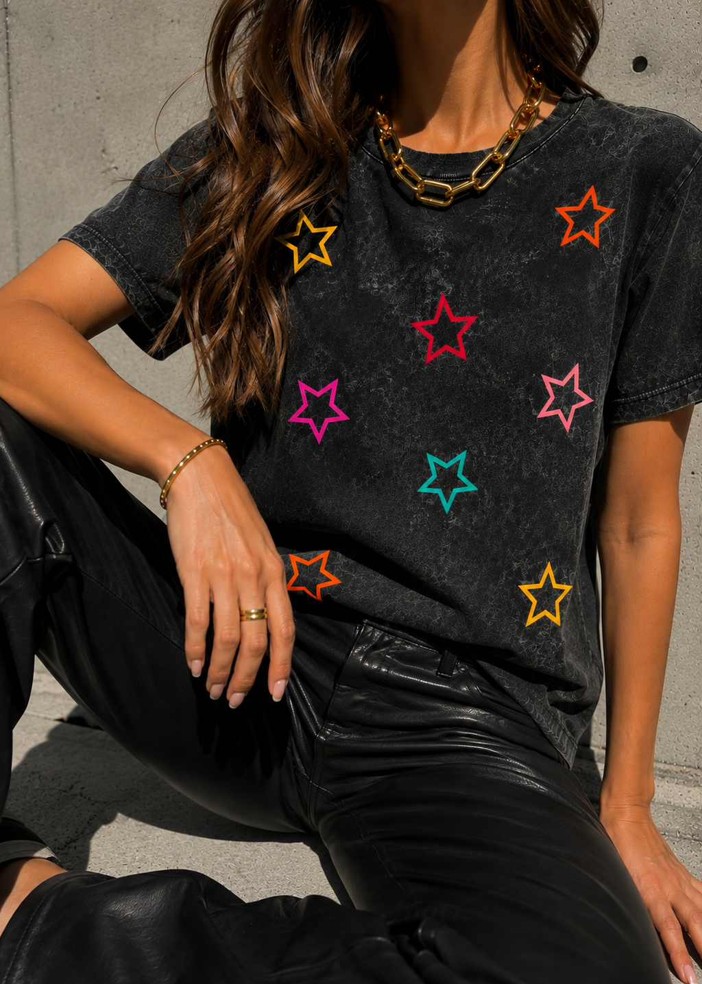 CAMISETA ACID WASH GALAXY