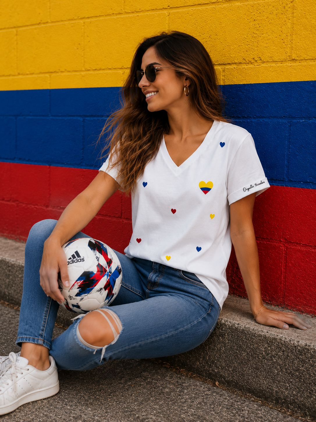 CAMISETA FIESTA TRICOLOR