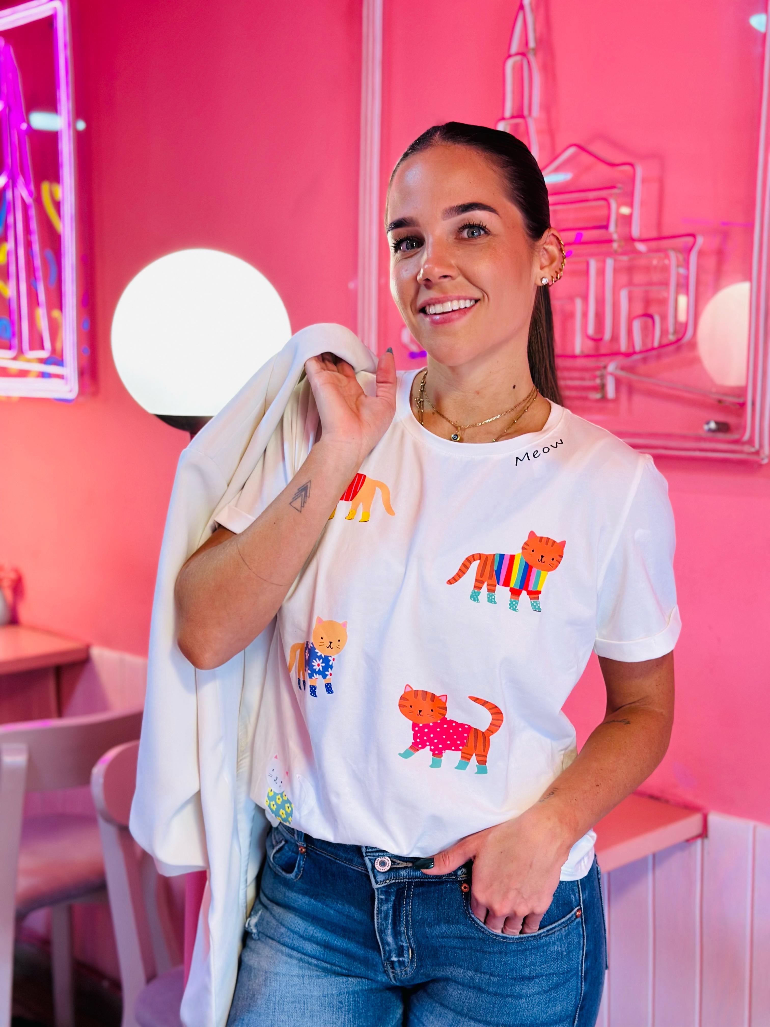 CAMISETA FASHION CATS