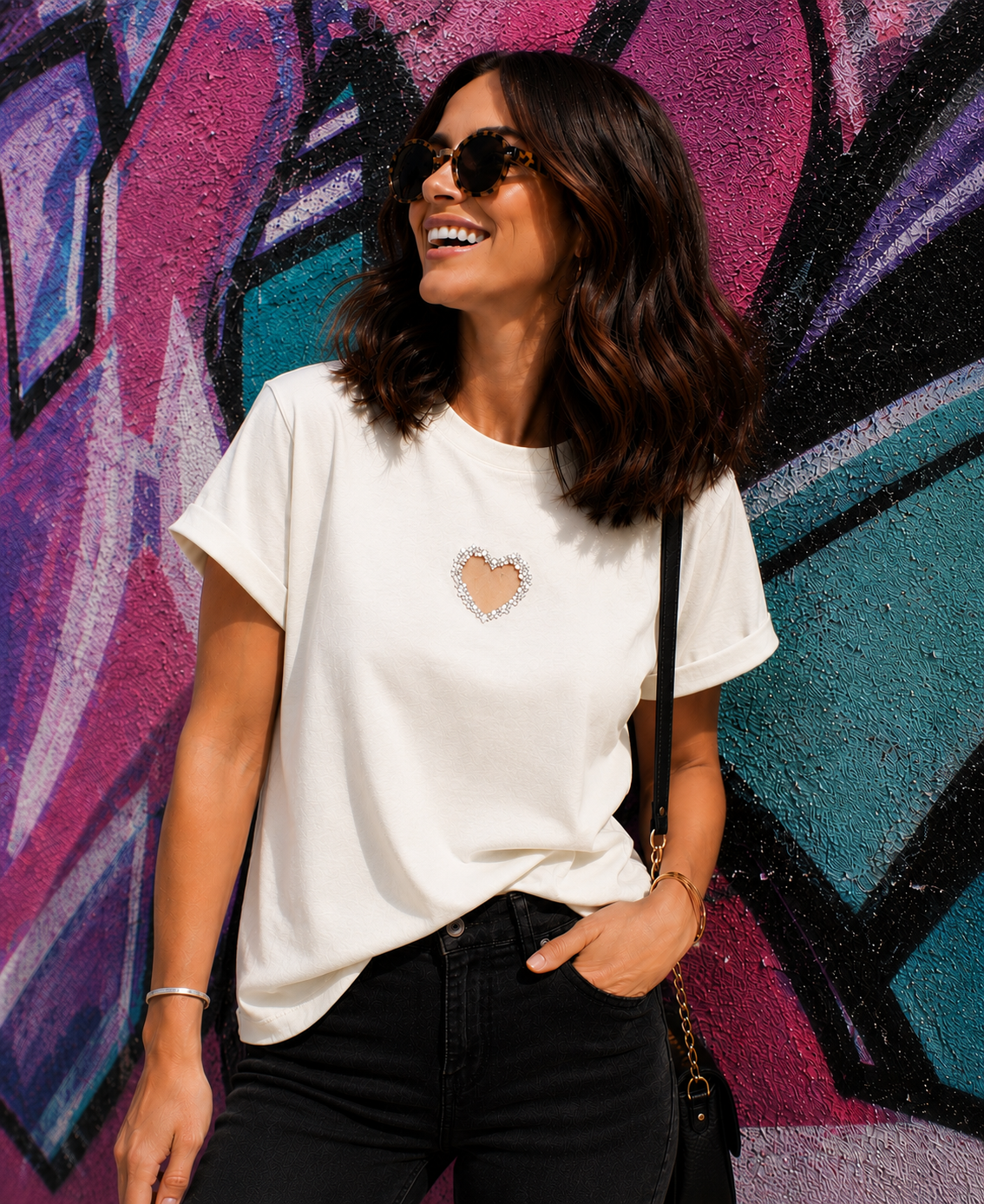 CAMISETA DIAMOND HEARTS