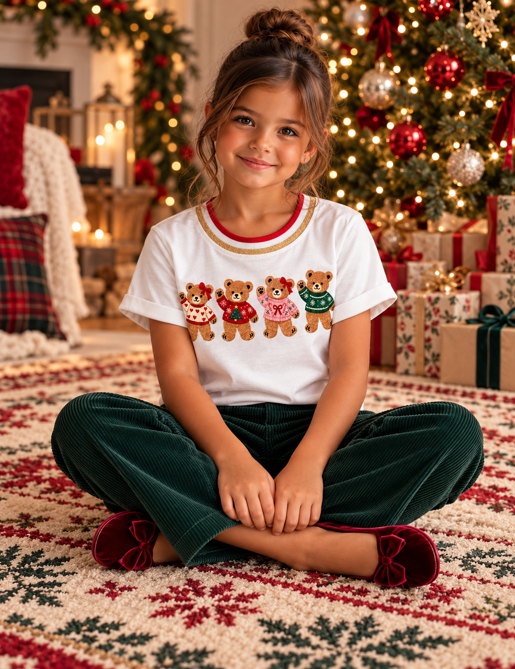 CAMISETA OSITOS NAVIDEÑOS MINI