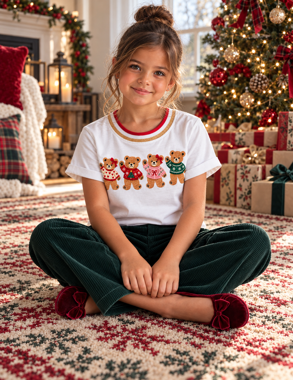 CAMISETA OSITOS NAVIDEÑOS MINI