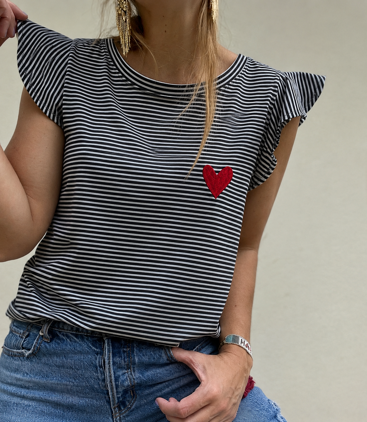 CAMISETA MARINERA BOLERO CORAZON