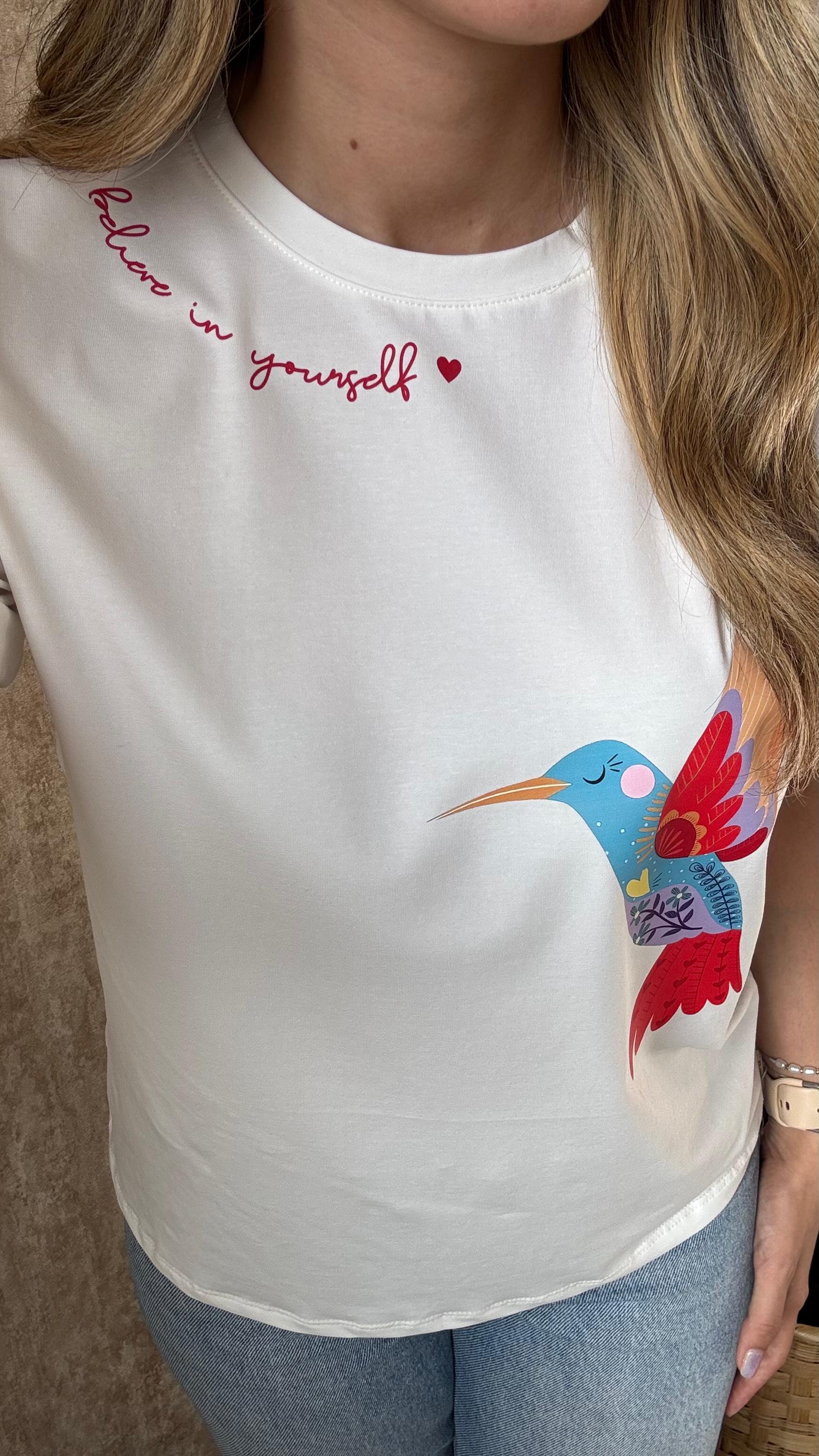CAMISETA COLIBRI BELIEVE IN YOURSELF