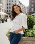 CAMISA NIZA WHITE ||| CORAZONES ALBOROTADOS