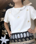 CAMISETA BAILE DE RENOS DORADOS