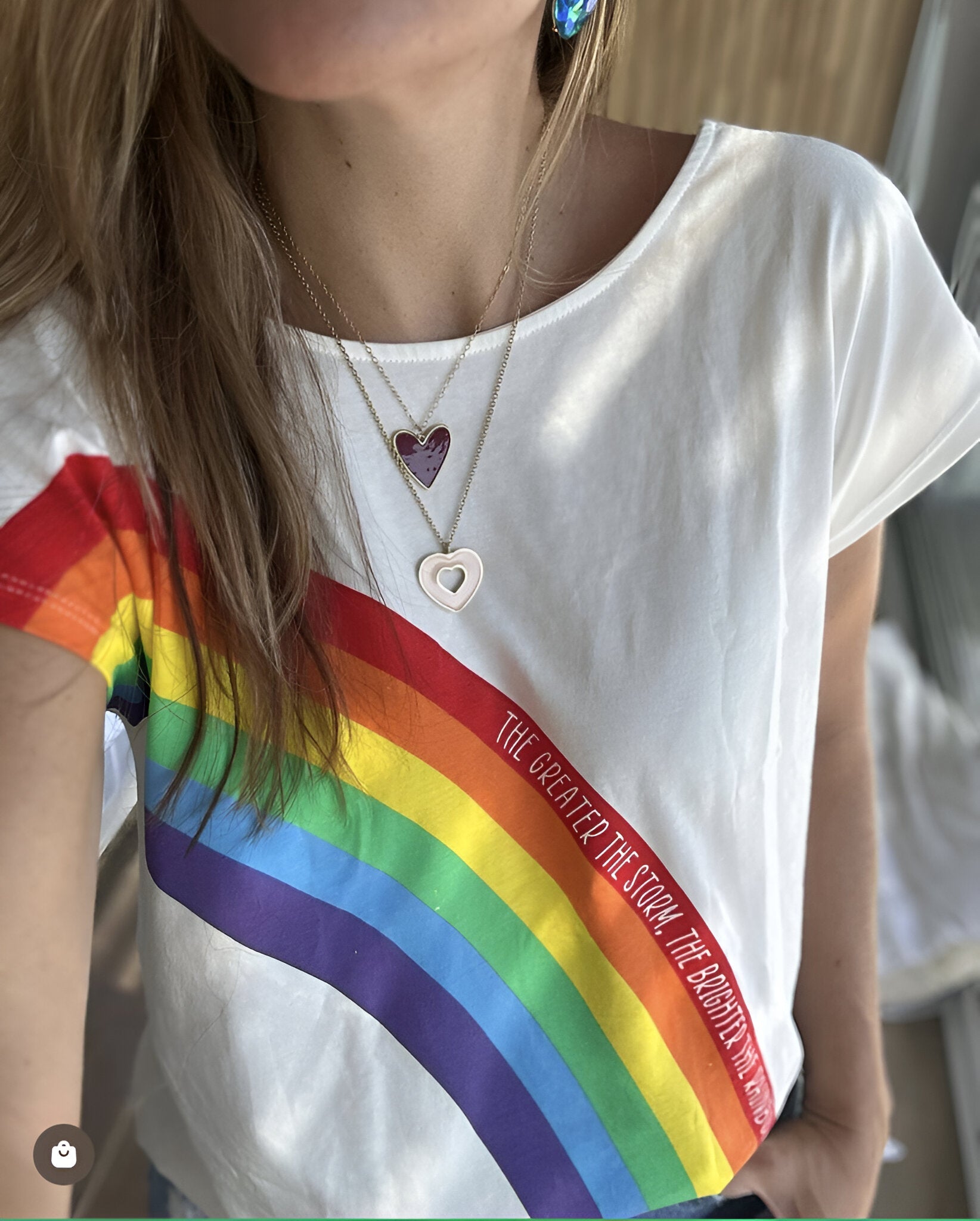 CAMISETA ARCOIRIS THE GREATER THE STORM