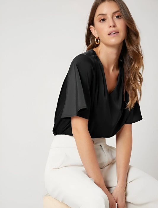 BLUSA MANGA VOLADO